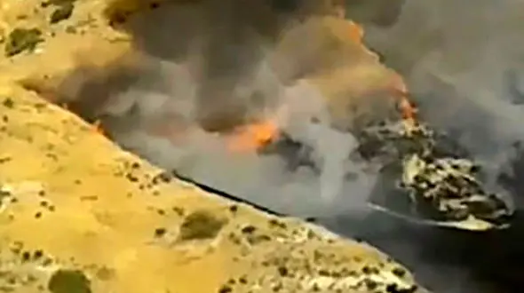 آتش‌سوزی مزارع گندم در شهرستان ممسنی+ فیلم