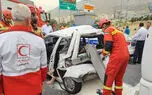 فیلم تصادف مرگبار در اتوبان خرازی تهران / زن تهرانی جان باخت