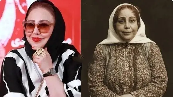 تصاویر سلفی جذاب بهنوش بختیاری در نقش دده خانم سریال بامداد خمار 