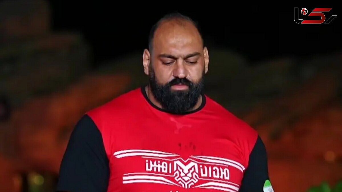 لحظه به احتزاز درآمدن پرچم ایران در استیج قویترین مردان جهان با قهرمانی رضا قیطاسی در ازبکستان + فیلم
