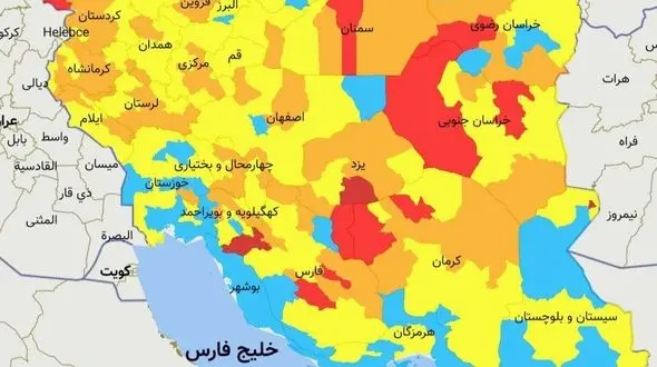 دامغان همچنان قرمز، شاهرود به نارنجی برگشت