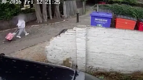 لحظه حمله دزد به زن تنها در کوچه خلوت+فیلم