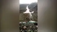 فیلم ریزش گسترده بهمن از یخچال طبیعی