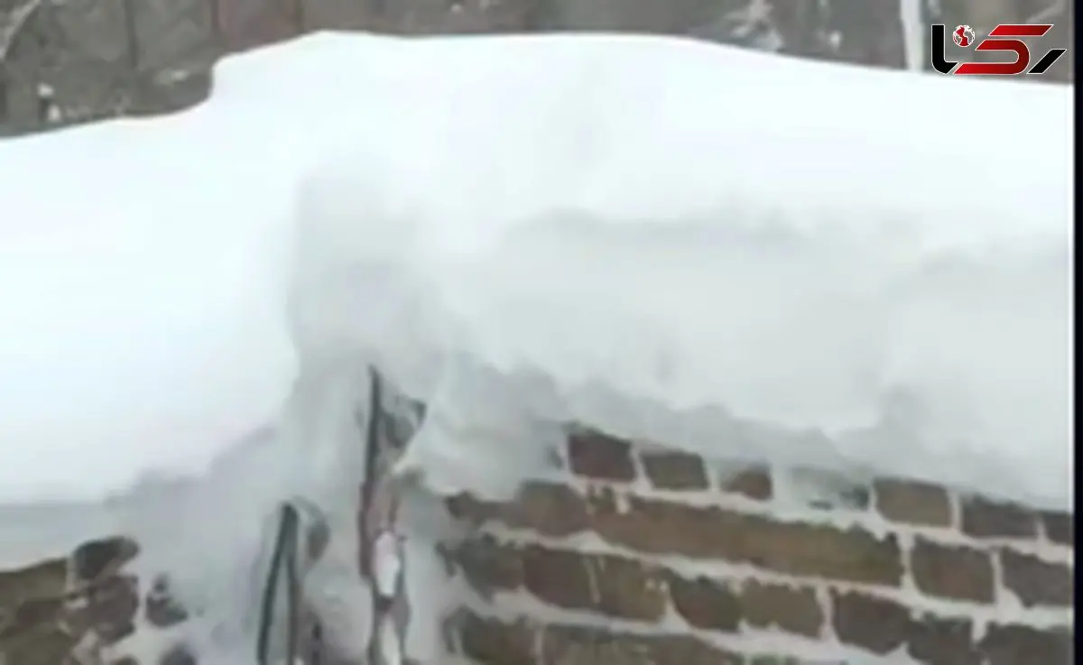 برف و کولاک شدید دهستان مرگور ارومیه را درگیر کرد / تصاویر هشداردهنده + فیلم