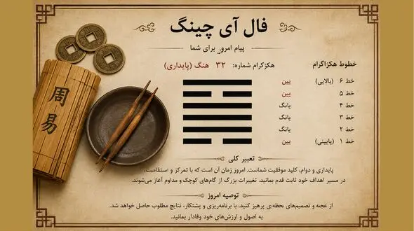 فال آی چینگ امروز 19 مرداد برای هر ماه 