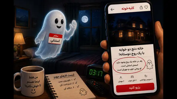  آگهی متفاوت خانه اجاره ای / این خانه روح مهربان دارد  / حانیه : گفته بود روح مهربان اما این روح اذیتم می کند + نظر علمی درباره روح