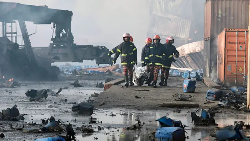 حادثه انفجار در بندر شهید رجایی بندر عباس