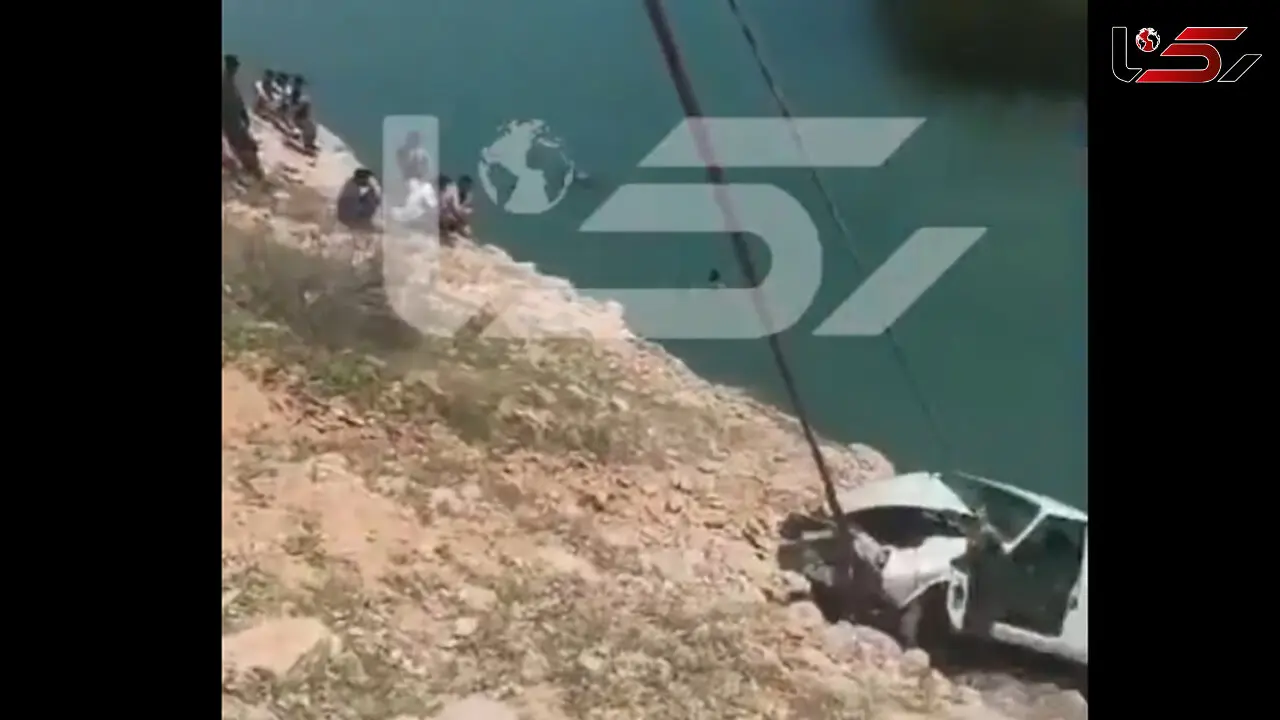 فیلم صحنه سقوط مرگبار وانت جوان خوزستانی به دره عمیق 
