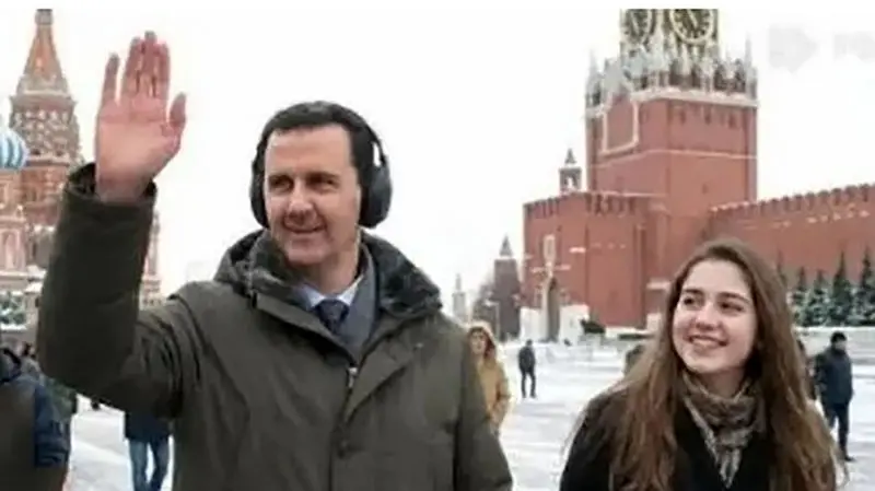 عکس جنجالی بشار اسد در کنار دختر جوان روسی!