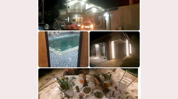4 ویلای استخردار لانه فساد بودند / پارتی های مختلط در چهارباغ کرج + عکس