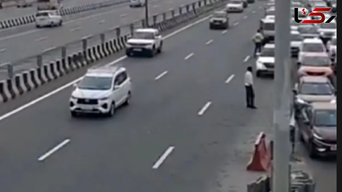 افسر پلیس هنگام انجام وظیفه زیر گرفته شد + فیلم