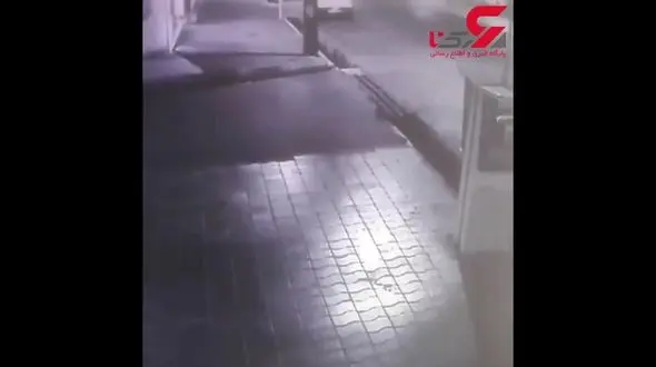 تصادف عجیب شبانه در  زعفرانیه تبریز! + فیلم 