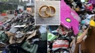 کشف 2 حلقه الماس ازدواج از میان زباله ها !+عکس