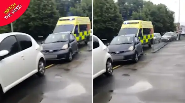 اقدام خودخواهانه راننده ها در مقابله با آمبولانس + فیلم