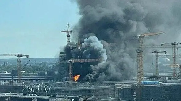 فیلم آتش سوزی مهیب در هامبورگ آلمان