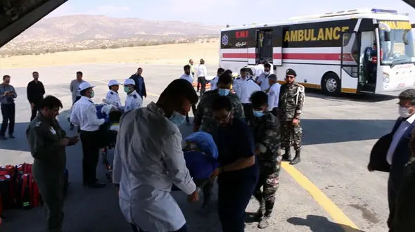انتقال ۲۳ مصدوم از ایلام به تهران 
