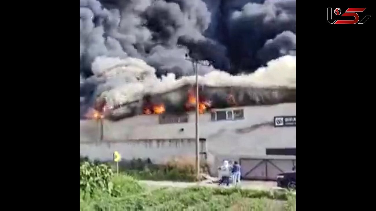 اولین تصاویر از آتش‌سوزی مهیب ۱۰ کارخانه در بورسای ترکیه