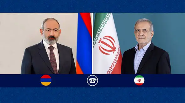 گفت‌وگوی پاشینیان و پزشکیان درباره توافق ارمنستان و جمهوری آذربایجان