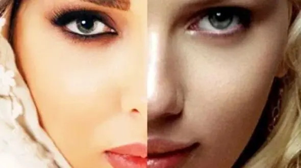 فیلم افتخار لیلا اوتادی در شباهتش به اسکارلت جوهانسون ! / کدام زیباترند ؟!