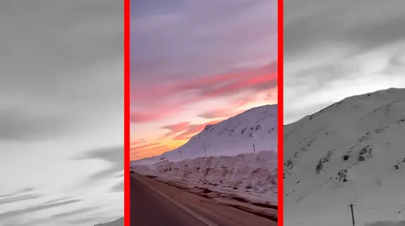 فیلم غروب آفتاب در پیست اسکی سپیدان