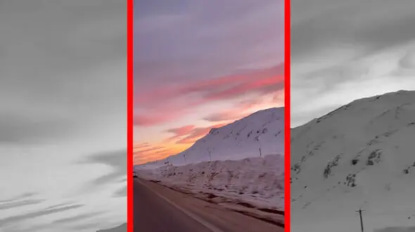 فیلم غروب آفتاب در پیست اسکی سپیدان