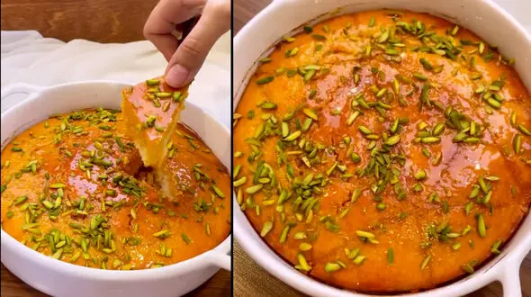 طرز تهیه کیک باقلوا در خانه + فیلم 