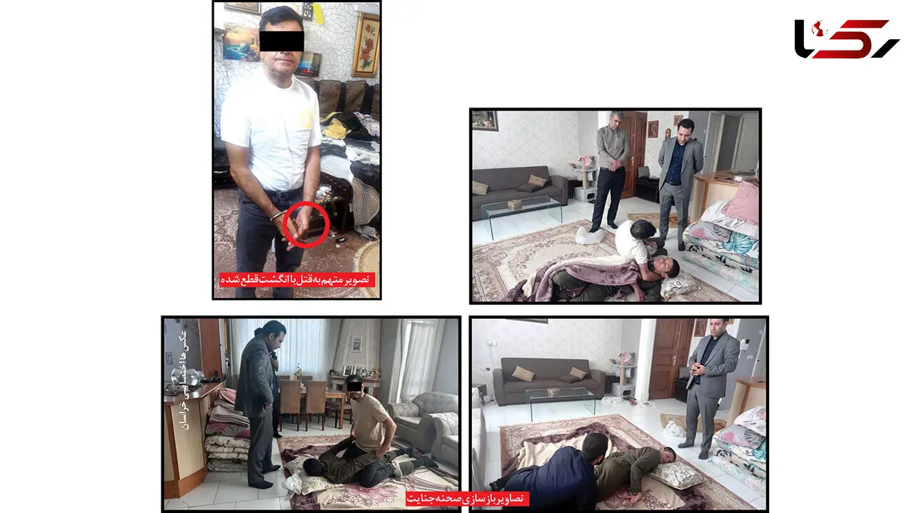 انگشت قاتل در دهان مقتول جا ماند!  / در مشهد رخ داد + عکس