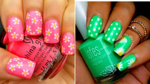 15 مدل ناخن آرایی با گل سفید؛ لطیف و زیبا برای استایل‌ های ساده