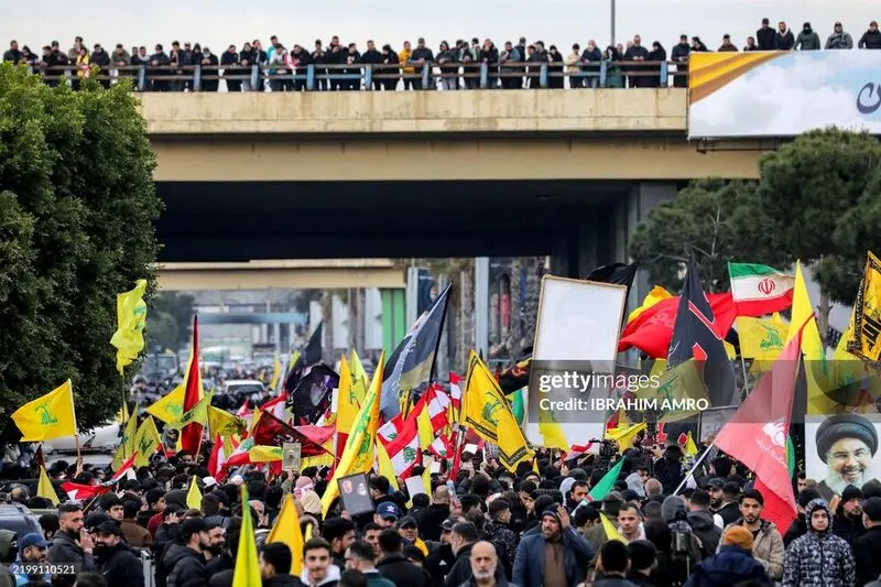 تظاهرات هواداران خشمگین حزب الله لبنان در حمایت از ایران