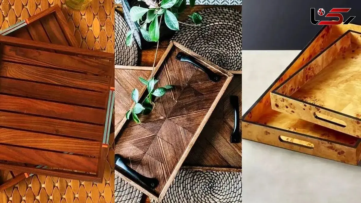 مدل های سینی چوبی جدید: راز پذیرایی فاخر و شیک در مهمانی‌ های شما