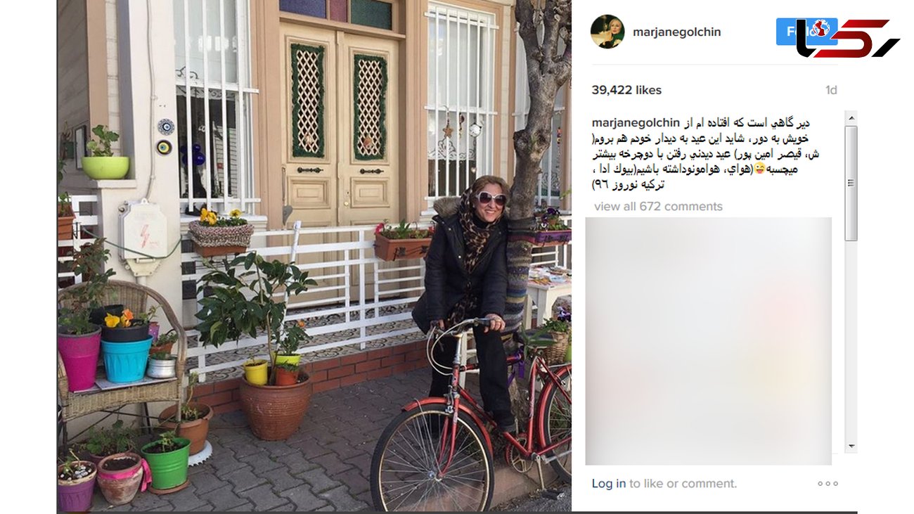 دوچرخه سواری مرجان گلچین در ترکیه+ عکس
