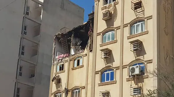 فیلم لحظه انفجار مجتمع مسکونی در منطقه کیان‌آباد اهواز  + جزئیات حادثه