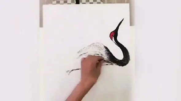 این تابلو از موی انسان ساخته شده / فیلم
