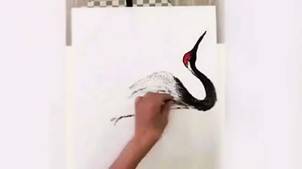 این تابلو از موی انسان ساخته شده / فیلم