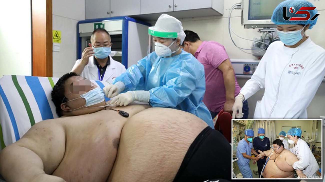 دردسر کرونایی چاق ترین مرد چین + فیلم