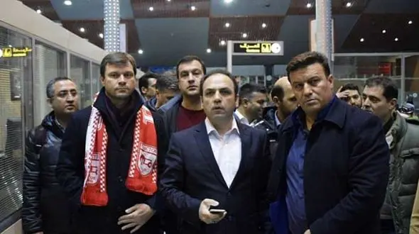 سالام با شال تراکتور وارد تبریز شد + عکس