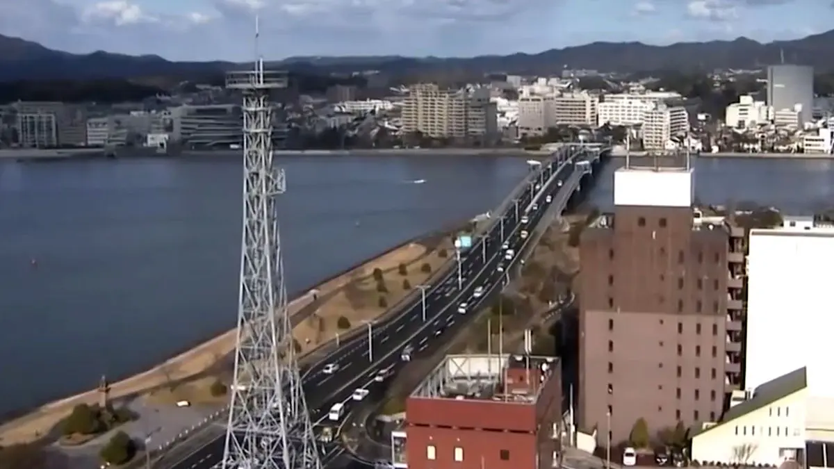 فیلم زلزله ۶.۲ ریشتری شیمانه ژاپن