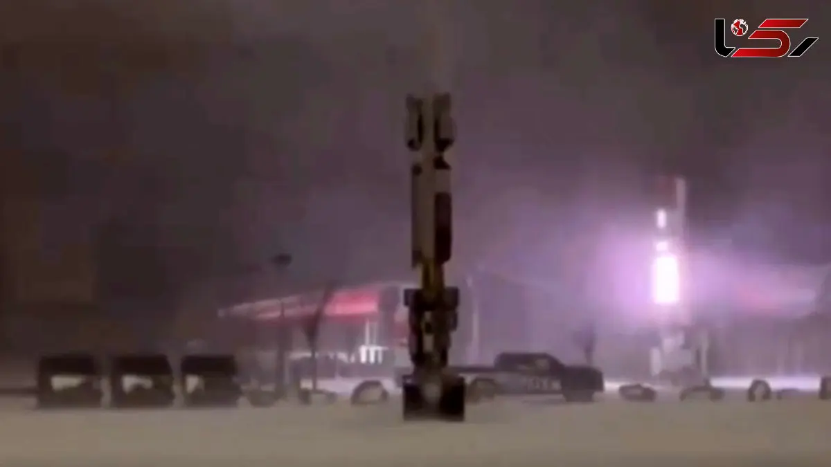 فیلم تصاویر مهیب طوفان و برف در آمریکا