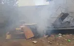 فیلم آتش‌سوزی مهیب در کارگاه بازیافت چهاردانگه / شعله‌ها دو ملک را در کام خود کشیدند