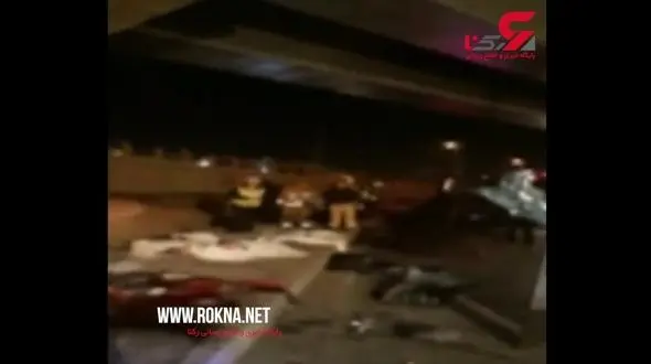 اولین فیلم از حادثه تکان دهنده شب گذشته در بلوار ارتش تهران + عکس 