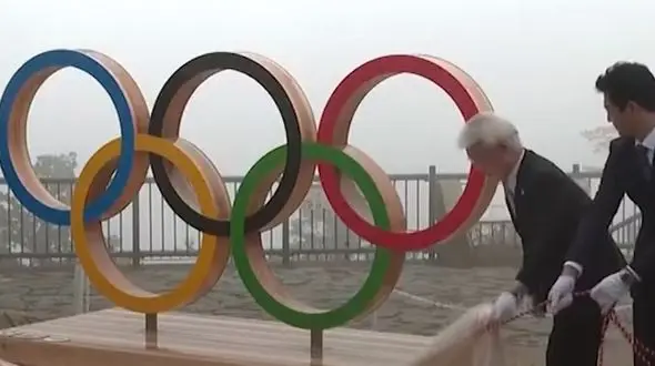  رونمایی از حلقه‌های المپیک توکیو + فیلم