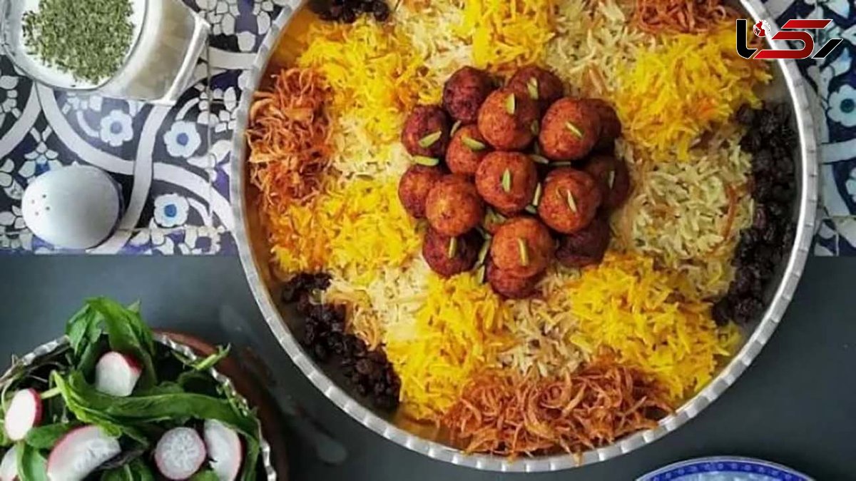 مواد لازم و طرز تهیه رشته پلو مجلسی برای ناهار 