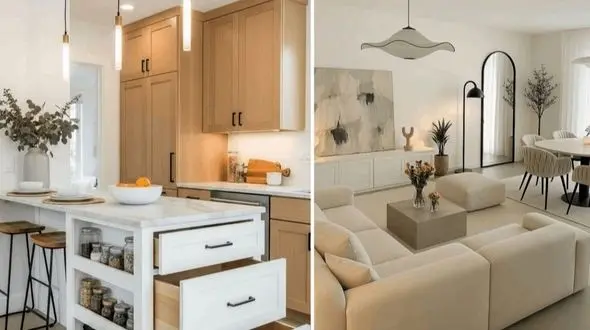 چیدمان کاربردی خانه های کوچک 60 متری مخصوص نوروز 1405