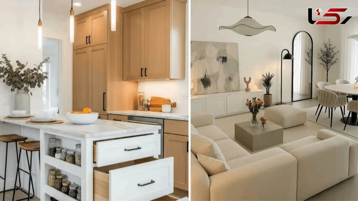 چیدمان کاربردی خانه های کوچک 60 متری مخصوص نوروز 1405
