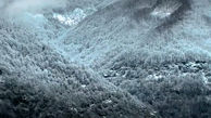 بارش برف در ارتفاعات گیلان / فیلم