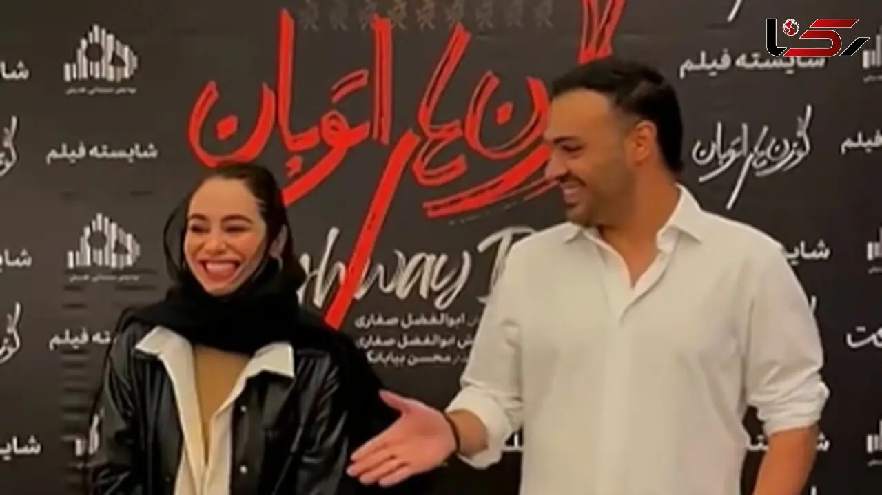 فیلم / سوژه شدن مدل عجیب دست دادن سامان صفاری و مریم شاه‌ولی، بازیگرانِ فیلم «گوزن‌های اتوبان» ....