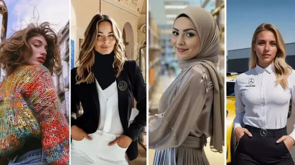 (تصاویر) با ۱۰ فینالیست اولین مسابقه زیبایی «دوشیزه هوش مصنوعی» آشنا شوید