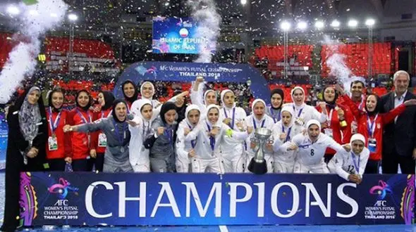 تیم ملی فوتسال زنان ایران شانس اول قهرمانی آسیا