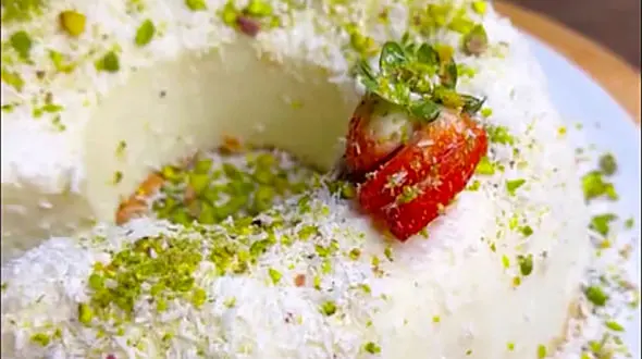 طرز تهیه دسر نارگیلی + فیلم