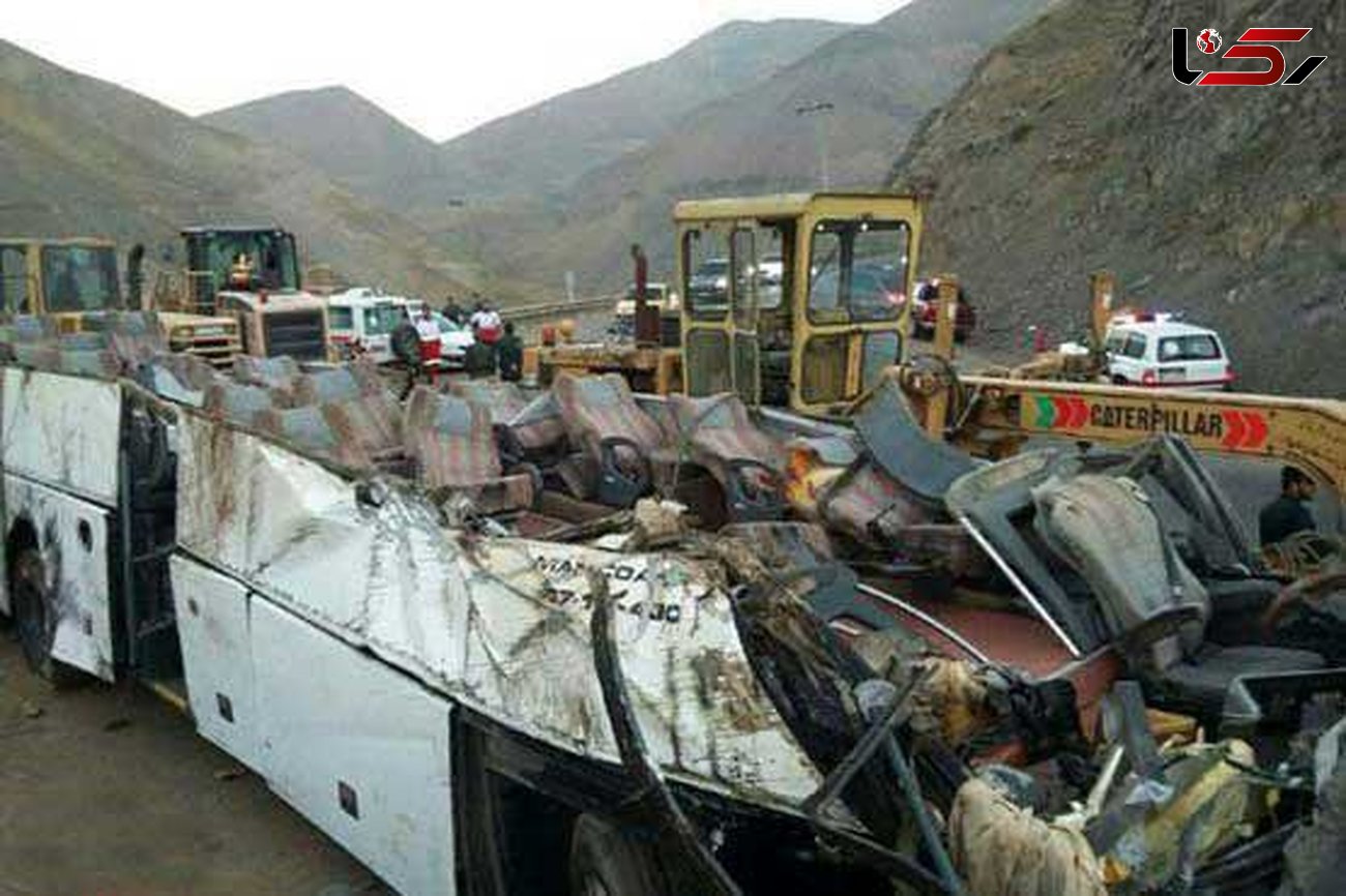 واژگونی اتوبوس در جاده اصفهان-تهران یک کشته داد